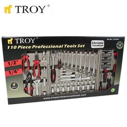 TROY 21910 Profesyonel Lokma - Anahtar - Alet Seti (110 Parça, Metrik) - 5