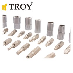 TROY 21948 Bits and Socket Set, 28 Pcs - 5