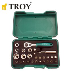 TROY 21948 Bits and Socket Set, 28 Pcs - 6