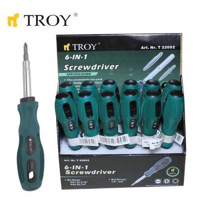 TROY 22002 Replaceable Bit Screwdriver
