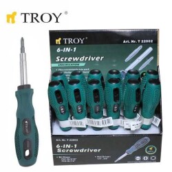 TROY 22002 Replaceable Bit Screwdriver - 6