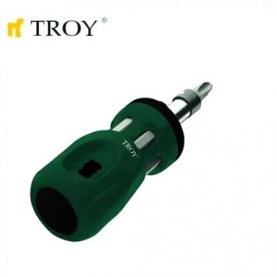 TROY 22006 Stubby Ratchet Bits Set - 2