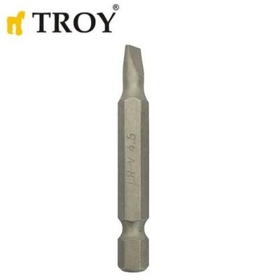 TROY 22226 Cr-V Bits Set, SL 4,5x50mm, 12 Pcs - 2