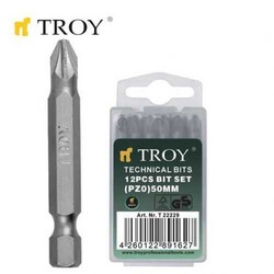 KAMPANYA - TROY 22232 Cr-V Bits Set, PZ3x50mm, 12 Pcs