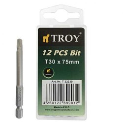 TROY - TROY 22239 Torx Bits Uç Seti (T30x75mm, 10Adet)
