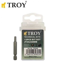 TROY - TROY 22245 Torx Bits Uç Seti (T 25x50mm)