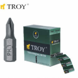TROY - TROY 22251 Bits Uç Seti (PH1x25mm, 50Adet)