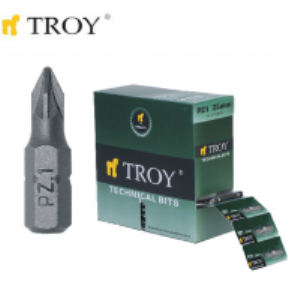 TROY 22253 Bits Uç Seti (PZ1x25mm, 50Adet)