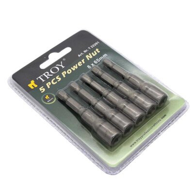 TROY 22291 Bits Uç Girişli Lokma Seti (8x65mm, 5 adet) - 3