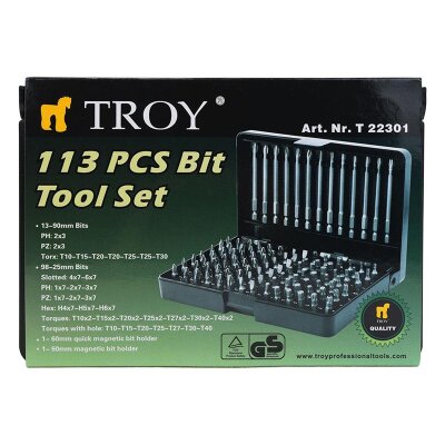 TROY 22301 Bits Set, 113 Pcs - 9