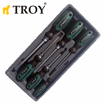 TROY 22304 Screwdriver Set, 6 Pcs TROY 22304 Screwdriver Set, 6 Pcs