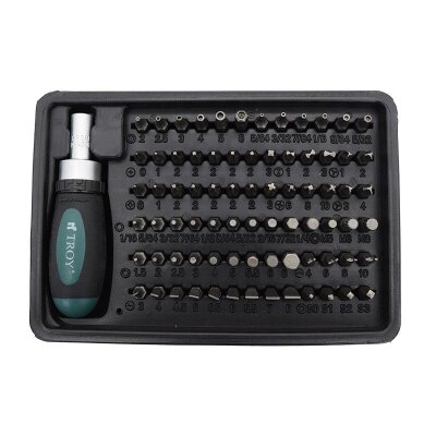 TROY 22309 Replaceable Bit Screwdriver Set, 101 Pcs - 2