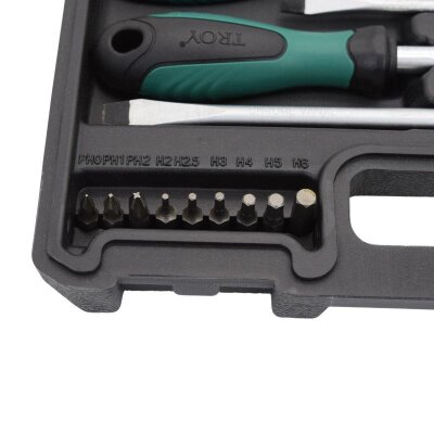 TROY 22332 Tornavida Bits Uç Seti, 32 Parça - 7