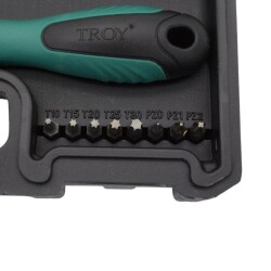 TROY 22332 Tornavida Bits Uç Seti, 32 Parça - 9