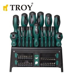 TROY 22350 Tornavida Bits Uç Seti, 50 Parça - 2