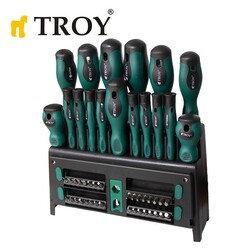 TROY 22350 Tornavida Bits Uç Seti, 50 Parça - 6