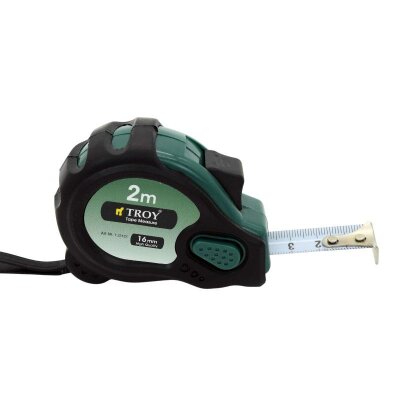 TROY 23122 Tape Measure, 2mx16mm - 2