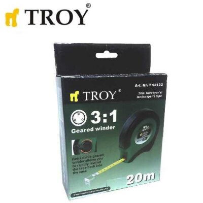 TROY 23132 Arazi Tipi Şerit Metre (20m x 13mm) - 6