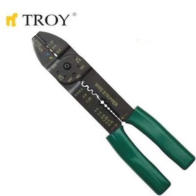 TROY 24006 Kablo Sıyırma-Pabuç Sıkma (225mm)
