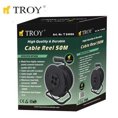 TROY 24050 Cable Reel, 50m