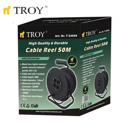 TROY 24050 Cable Reel, 50m - 3