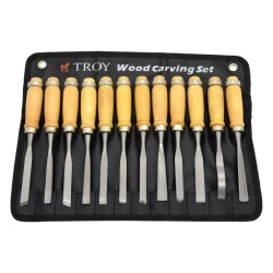 TROY 25004 Ahşap Oyma Bıçak Seti, 12 Parça - 3