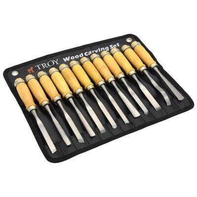 TROY 25004 Ahşap Oyma Bıçak Seti, 12 Parça - 5