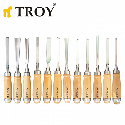 TROY 25004 Wood Carving Set, 12 Pcs - 6