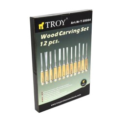 TROY 25004 Wood Carving Set, 12 Pcs - 16