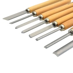 TROY 25008 Ahşap Torna Bıçak Seti, 8 Parça - 6