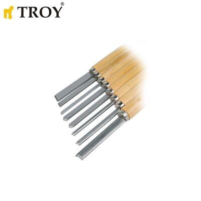 TROY 25008 Lathe Chisel Set, 8 Pcs