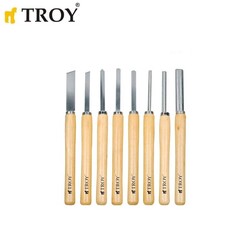 TROY 25008 Lathe Chisel Set, 8 Pcs - 2