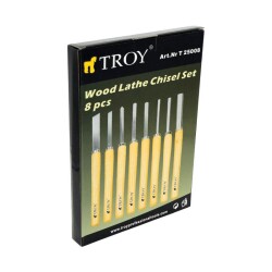 TROY 25008 Lathe Chisel Set, 8 Pcs - 8
