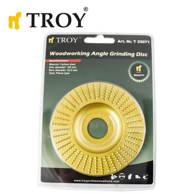 TROY 25071 Woodworking Angle Grinding Disc, 100mm - 3