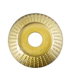 TROY 25073 Avuç Taşlamalar için Ahşap Törpü Diski, Yarı Küre, 84mm