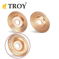 TROY 25074 Angle Grinder Wood Carving Disc, 125mm - 5