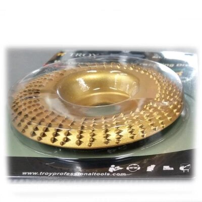 TROY 25074 Angle Grinder Wood Carving Disc, 125mm - 3
