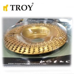 TROY 25074 Avuç Taşlama için Ahşap Aşındırıcı Törpü Diski, Toroidal, 125mm - 3