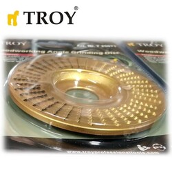 TROY 25075 Angle Grinder Wood Carving Disc, Flat, 125mm - 3