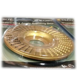 TROY 25075 Angle Grinder Wood Carving Disc, Flat, 125mm - 3