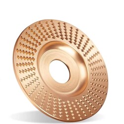 TROY 25075 Angle Grinder Wood Carving Disc, Flat, 125mm - 4