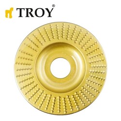 TROY 25075 Avuç Taşlama için Ahşap Aşındırıcı Törpü Diski, Düz Yassı, 125mm - 1