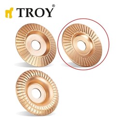TROY 25075 Avuç Taşlama için Ahşap Aşındırıcı Törpü Diski, Düz Yassı, 125mm - 5