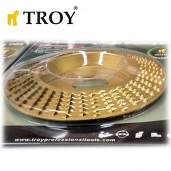 TROY 25076 Angle Grinder Wood Carving Disc, Trapezoidal, 125mm - 3