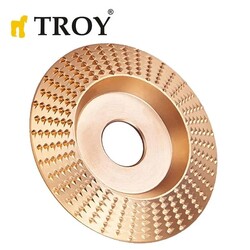 TROY 25076 Angle Grinder Wood Carving Disc, Trapezoidal, 125mm - 4