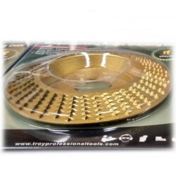 TROY 25076 Angle Grinder Wood Carving Disc, Trapezoidal, 125mm - 3