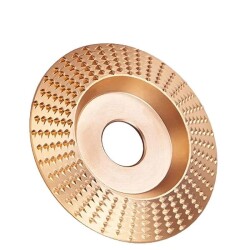 TROY 25076 Angle Grinder Wood Carving Disc, Trapezoidal, 125mm - 4