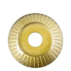 TROY 25077 Angle Grinder Wood Carving Disc, Semi-spherical, 125mm