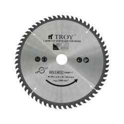 TROY 25206 Ahşap Dairesel Testere Bıçağı Ø255mm x 60T