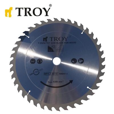TROY 25206 Wood cutting circular saw blade - 60 teeth 255 mm